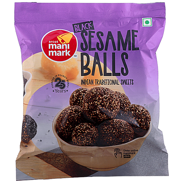 Buy Manimark Black Sesame Balls Indian Traditional Sweet Online at