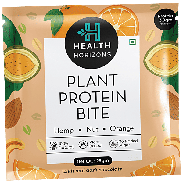 Buy Health Horizons Plant Protein Bites Orange & Dark Chocolate