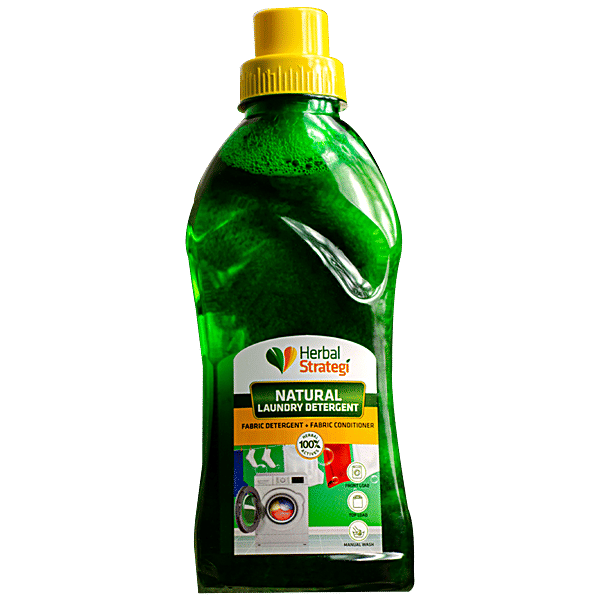 Buy Herbal Strategi Natural Laundry Detergent NonToxic, Fights Stains, Safe For Baby Clothes
