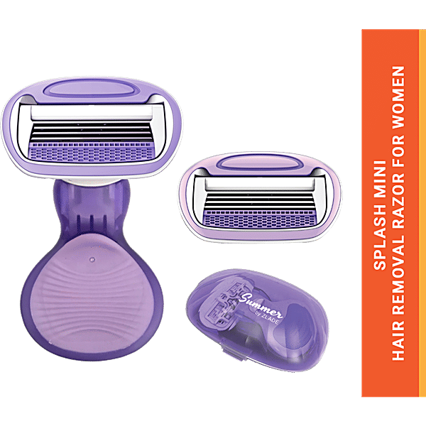 Buy Summer by Zlade Splash Mini Hair Removal Razor 1 Handle With 2