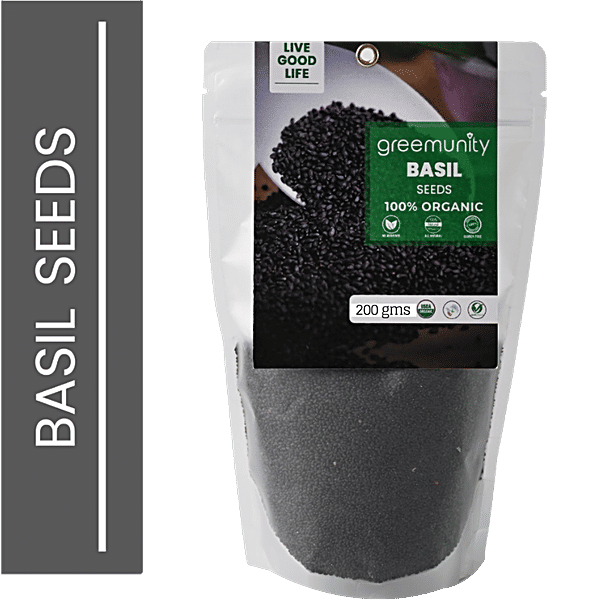 Buy greemunity ORGANIC BASIL SEEDS Online at Best Price of Rs 183