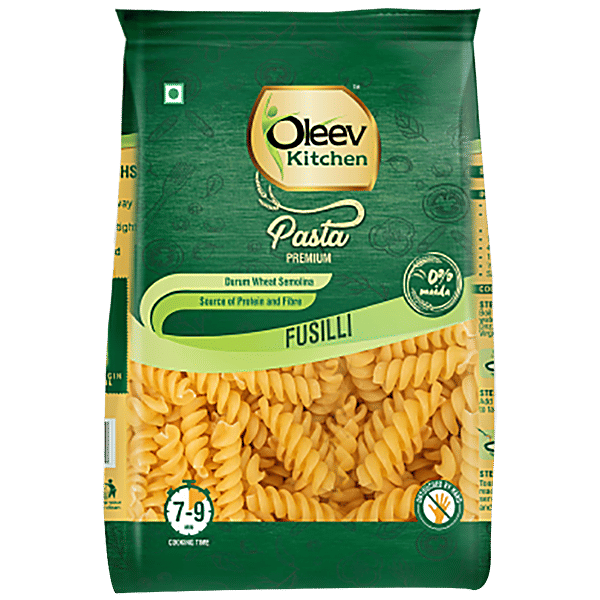 Buy Oleev Kitchen Premium Fusilli Pasta No Maida, Rich In Protein