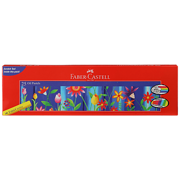 Buy Faber castell Oil Pastels Normal 10.5mm 25 Shades, Rich Bright