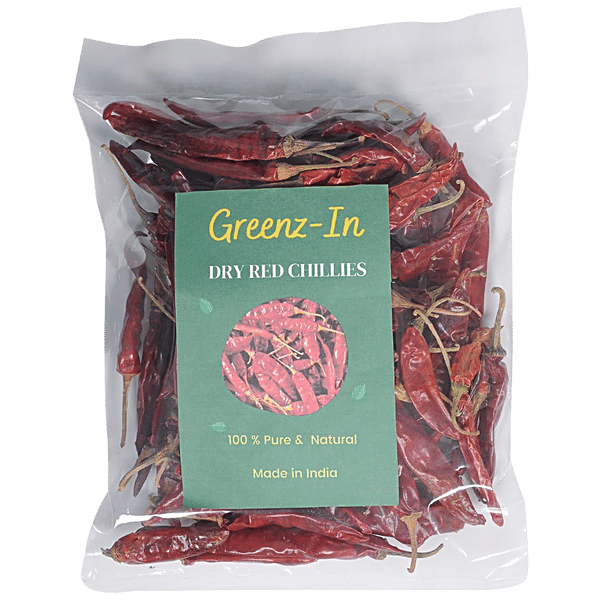 Buy GreenzIn Dry Red Chillies Pure, Natural Online at Best Price of
