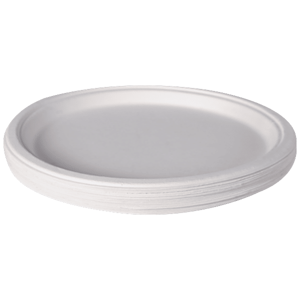 Buy Nabhas Disposable Paper Plate Bagasse, Round, EcoFriendly