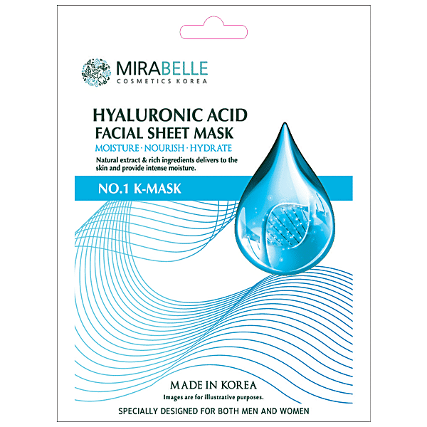 Buy Mirabelle Cosmetics Korea Hyaluronic Acid Facial Sheet Mask