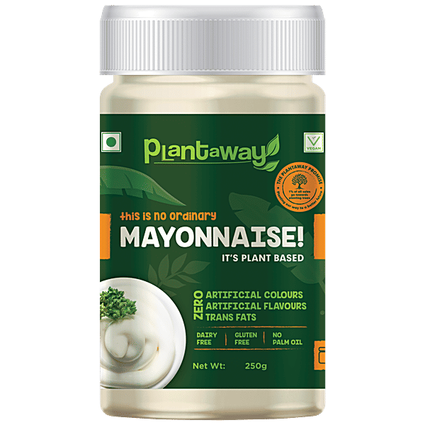 Buy Plantaway Plant Based Plain Mayonnaise Zero Trans Fat, Dairy Free