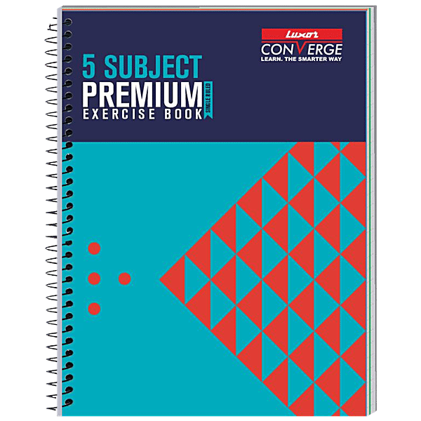 Buy Luxor Premium Exercise Notebook Ruled, Single Line, Spiral