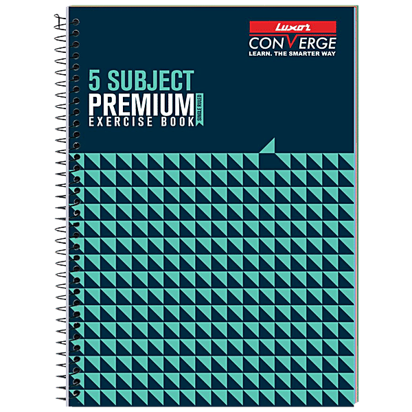 Buy Luxor Premium Exercise Notebook Ruled, Single Line, Spiral