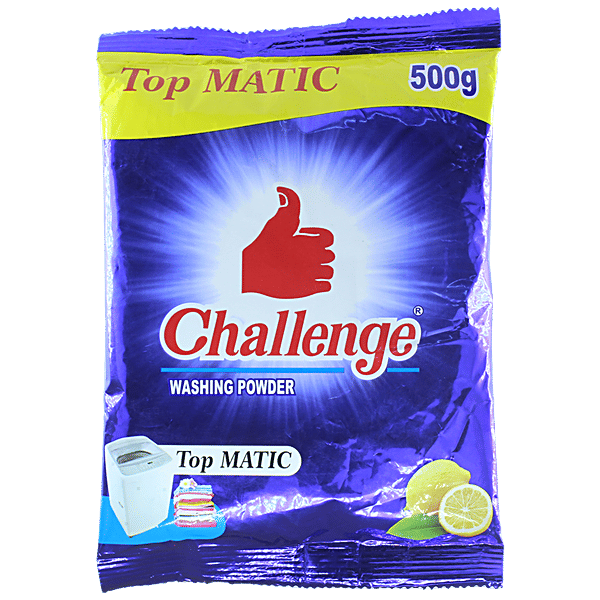 Buy Challenge Detergent Powder For Machine Wash Tough Stain Removal