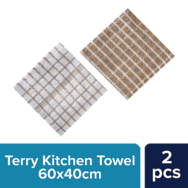 Buy BB Home Kitchen Towels Terry, 60 x 40 cm, Large Online at Best Price of Rs 89 bigbasket