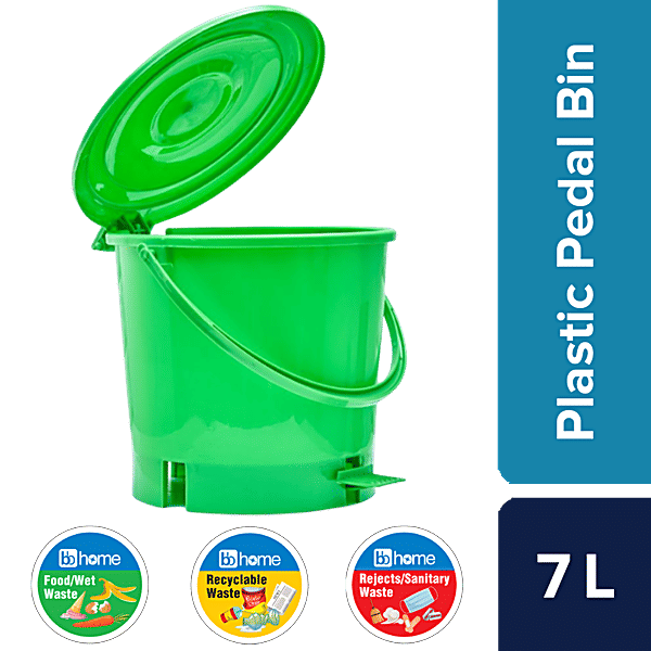 Buy bb home Plastic Pedal Dustbin / Trash Can / Garbage Waste Bin with