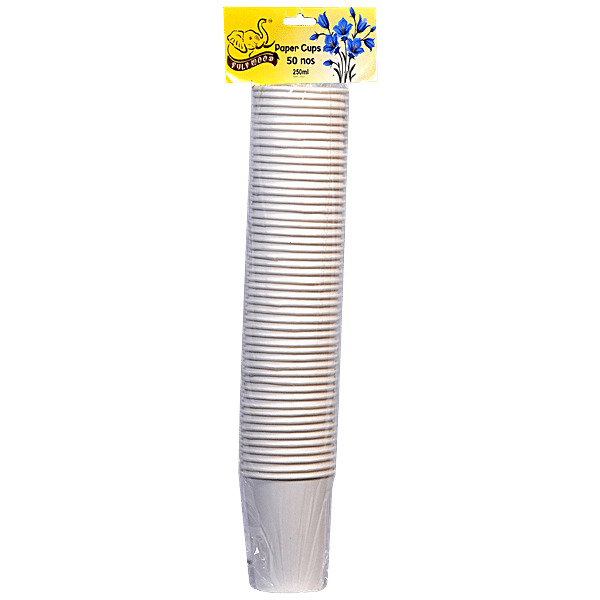 Buy Pulp Wood Disposable Paper Cups Plain, EcoFriendly, Leak Proof