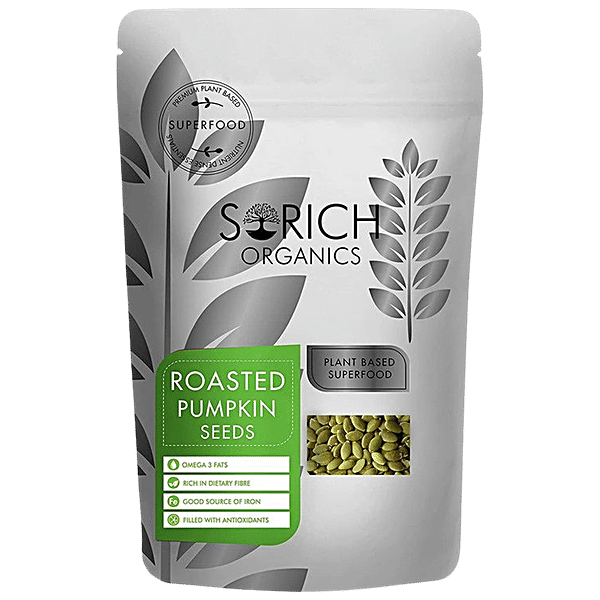 Buy Sorich Organics Roasted Pumpkin Seeds Rich In Iron Online at Best