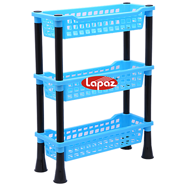Buy Lapaz Rack Slim Kitchen Stand 3 Tier, Blue, Multipurpose Use