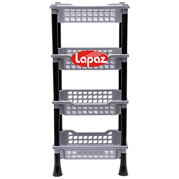 Buy Lapaz Rack Smart Kitchen Stand 4 Tier, Grey, Multipurpose Use