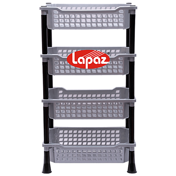 Buy Lapaz Rack Stack Kitchen Stand 4 Tier, Grey, Multipurpose Use