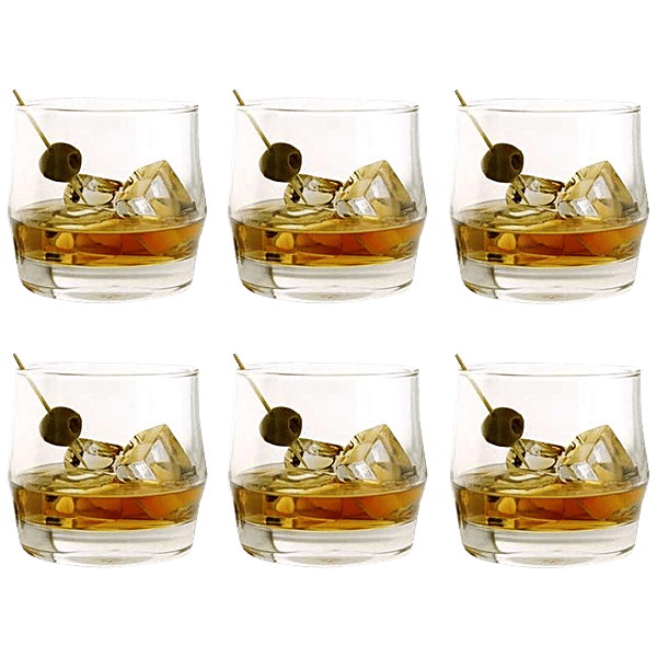 Buy Ocean Scirocco Rock Glass Transparent, Multipurpose For Beverages