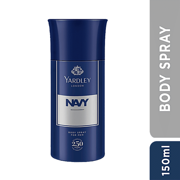 Buy Yardley London Navy Body Spray For Men For Naval & Maritime