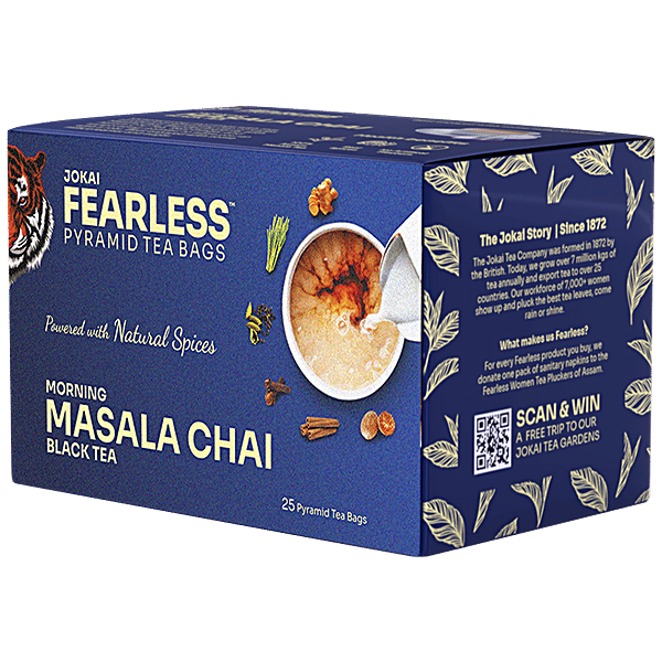 Buy FEARLESS TEA Morning Masala Chai Black Tea Whole Leaf Online at