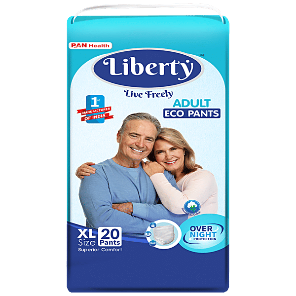 Buy Liberty Eco Adult Diaper Pants XL, Waist Size 96165 cm, Unisex