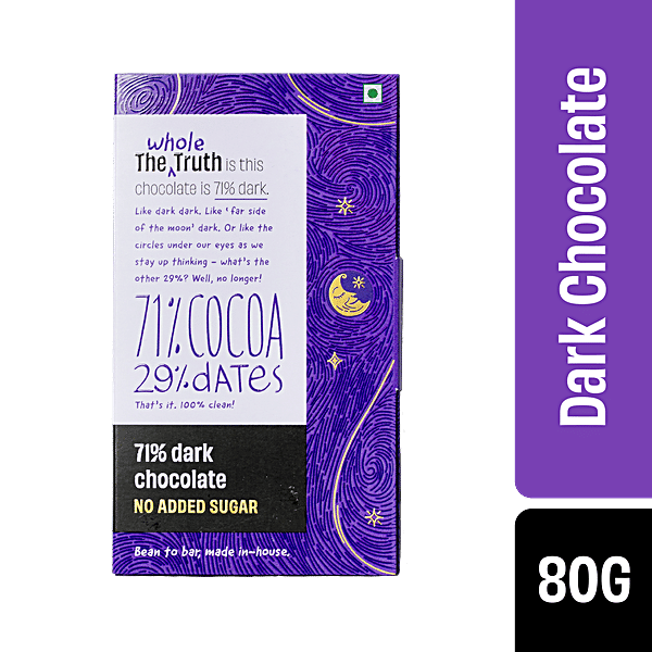 Buy The Whole Truth 71 Dark Chocolate No Added Sugar Online at Best
