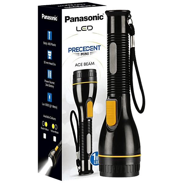 Buy Panasonic LED LED Torch With 3AA Batteries 1 Watt, Plastic Body