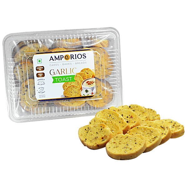 Buy AMPORIOS Garlic Toast Baked, Soft, Crispy & Crunchy Online at
