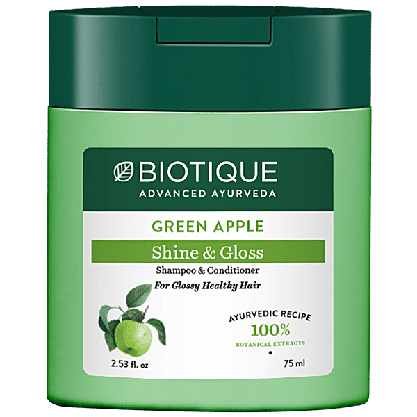 Buy BIOTIQUE Green Apple Shine & Gloss Shampoo & Conditioner For