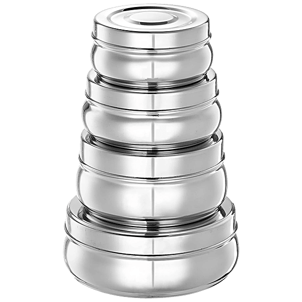 Buy Segovia Stainless Steel Dabba Set For Food Storage, Airtight
