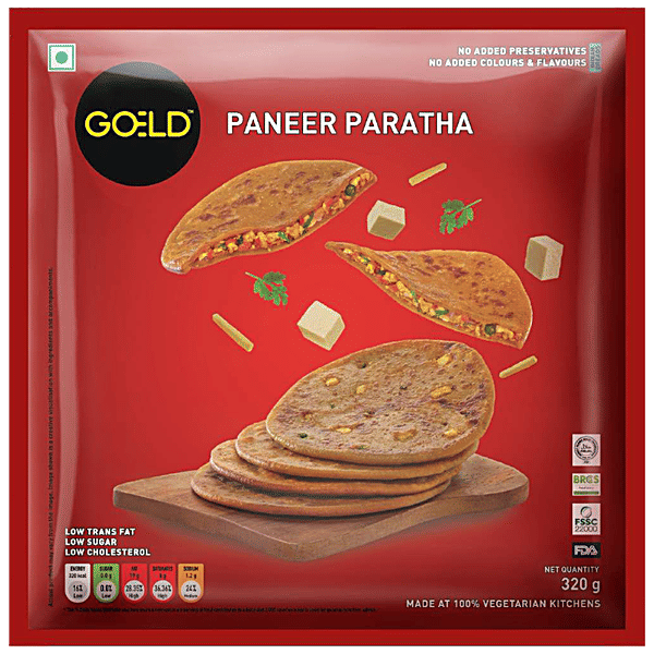 Buy GOELD Paneer Paratha Low Cholesterol, Healthy Dish Online at Best