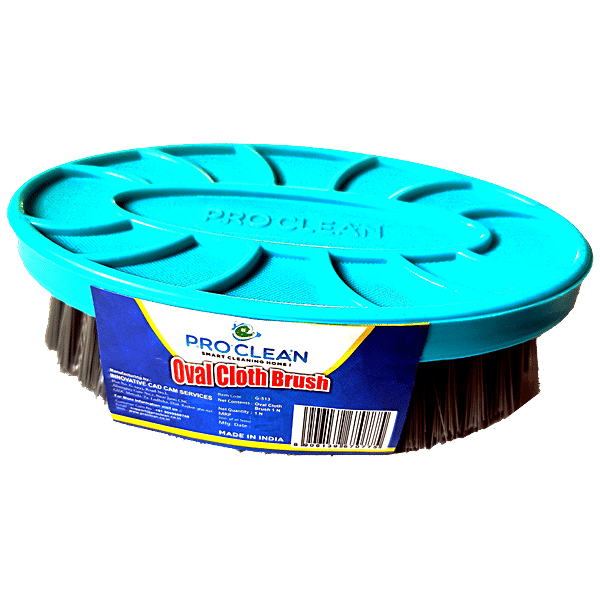 Buy Pro Clean Oval Cloth Brush Flexible Bristles, Durable Online at