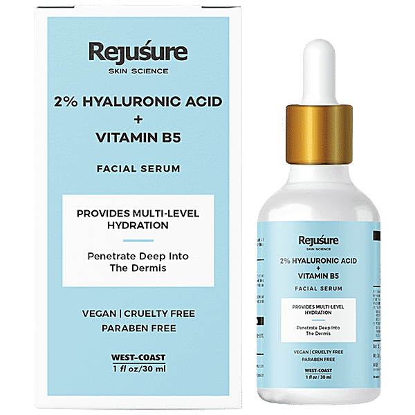 Buy Rejusure 2 Hyaluronic Acid + Vitamin B5 Facial Serum Provides MultiLevel Hydration