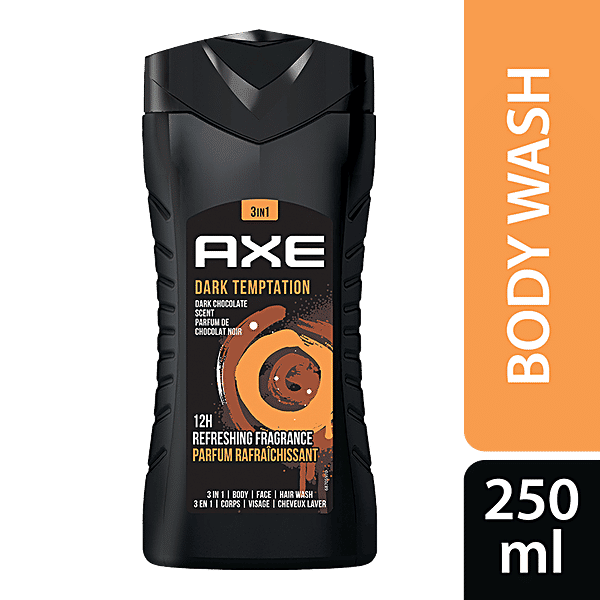 Buy Axe Body wash Dark Temptation 3 In 1 Body Wash For Men, Dark