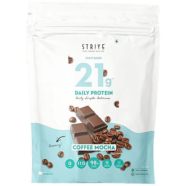 Buy STRIVE 21g Protein Powder Coffee Mocha, PlantBased, Dairy Free