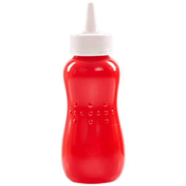 Buy Gluman Sauce Bottle Plastic, Leak Proof, Red Online at Best Price