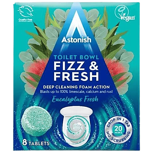 Buy Astonish Toilet Bowl Tablet Fizz & Fresh, Deep Cleaning Foam