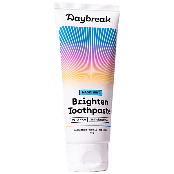 Buy Daybreak Brighten Toothpaste Magic Mint Flavour, Fluoride & SLS