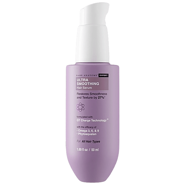 Bare Anatomy Ultra Smoothing Shampoo and Hair Mask and Hair Serum Kit  Smoothness Thickens and Repairs Damaged Hair Locks in Moisture Sulphate and