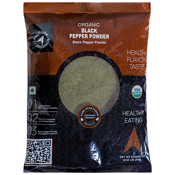 Buy Landmark Organics Black Pepper Powder Boosts Immunity Online at