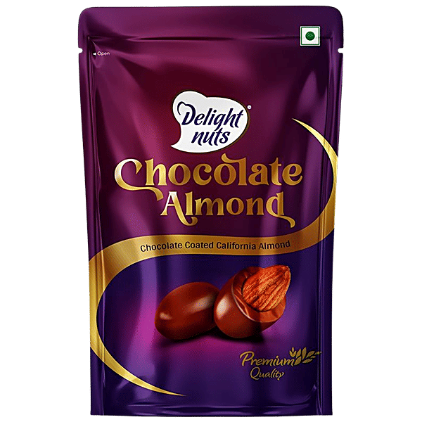 Buy Delight Nuts Chocolate Almonds Chocolate Coated Online at Best