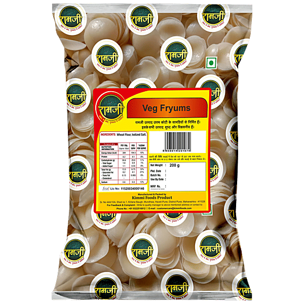 Buy RAMJI Veg Fry Papad/Fryums Online at Best Price of Rs 35 bigbasket