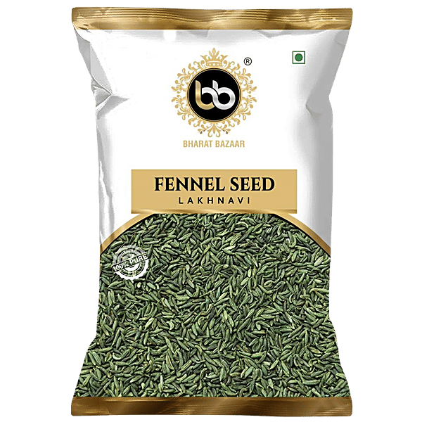 Buy Bharat Bazaar Fennel Seed Lakhnavi, 100 Pure, Thick, No Added