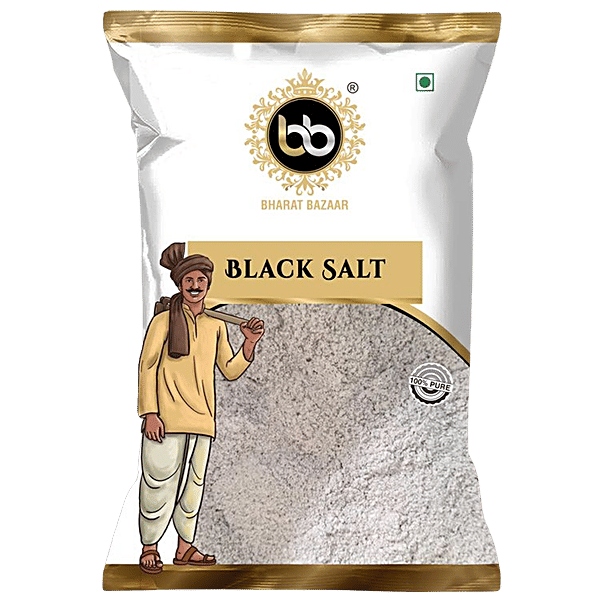 Buy Bharat Bazaar Black Salt 100 Pure, Rich In Antioxidants Online