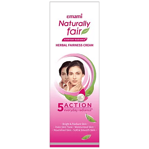 Buy Emami 7 Oils Naturally Fair Everyday Radiance Cream, Daily Skin Brightening Herbal Fairness