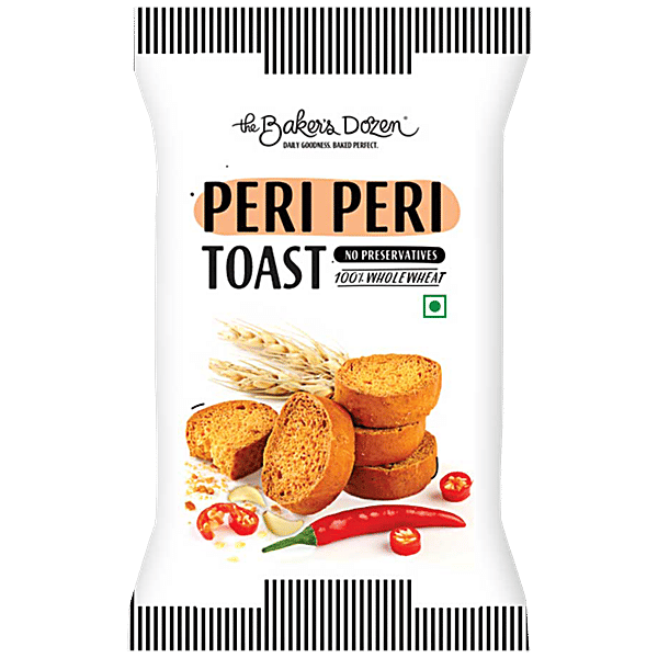 Buy The Baker's Dozen Peri Peri Toast 100 Whole Wheat, No