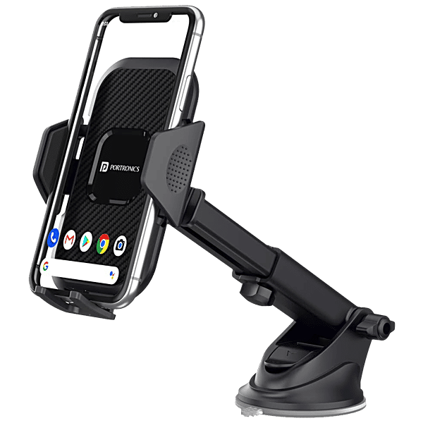 Buy Portronics Clamp M Car Mobile Holder With 360Â° Rotational, 180