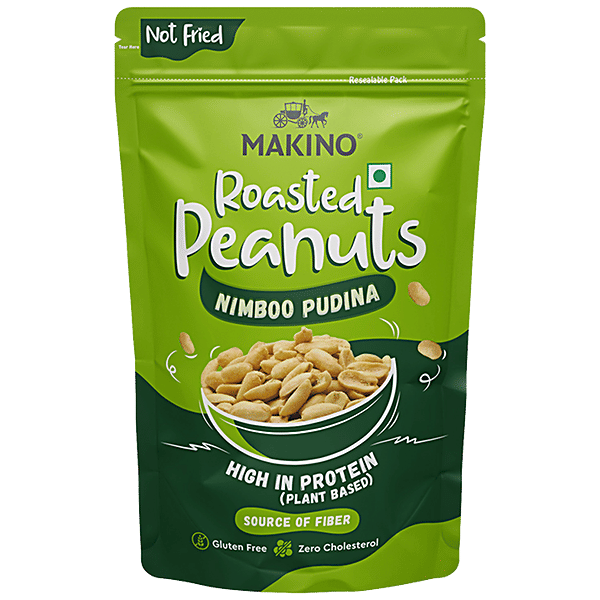 Buy Makino Roasted Peanuts Nimboo Pudina, High In Protein, Source Of Fiber Online at Best