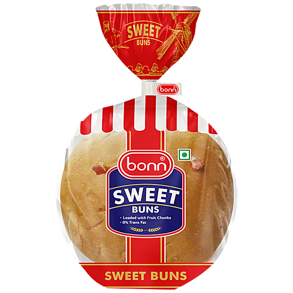 Buy Bonn Bread Sweet Bun Frutilicious With Fruit Chunks, Zero Trans