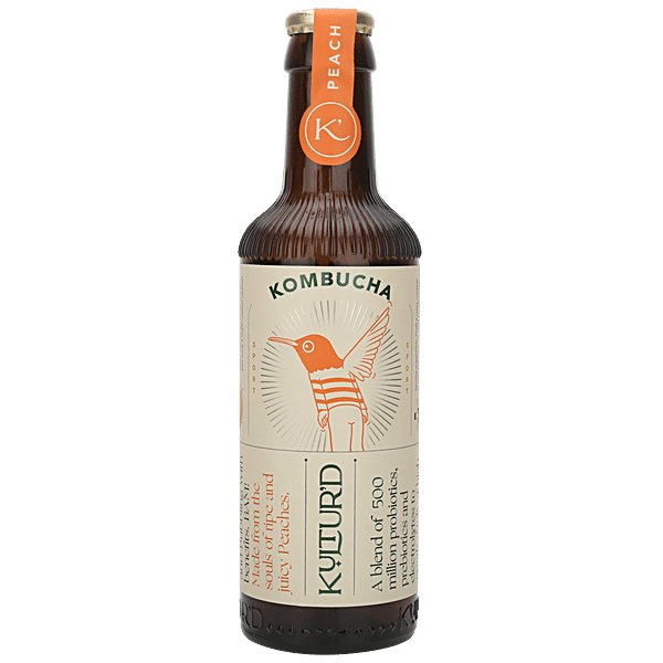 Buy Kultur'd Kombucha Peach Blend Of Prebiotic, Probiotics